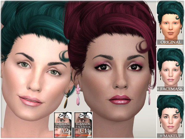 Sims 4 Eleanor facemask by BAkalia at TSR