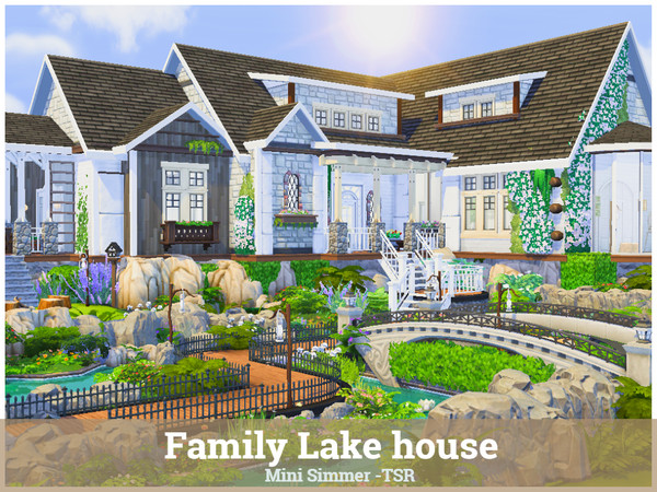 Sims 4 Family Lakehouse by Mini Simmer at TSR