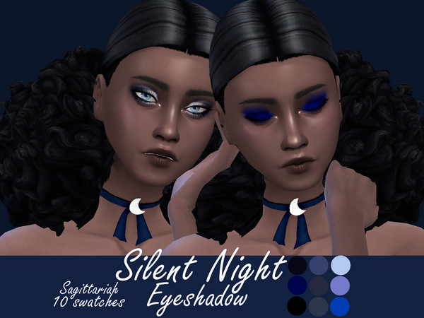 Sims 4 Silent Night Eyeshadow by Sagittariah at TSR