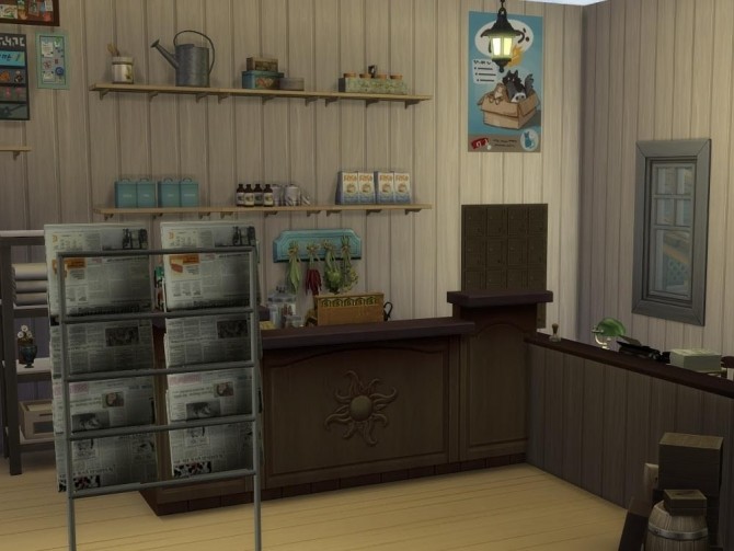 Sims 4 Sjøboden Landhandleri store at KyriaT’s Sims 4 World