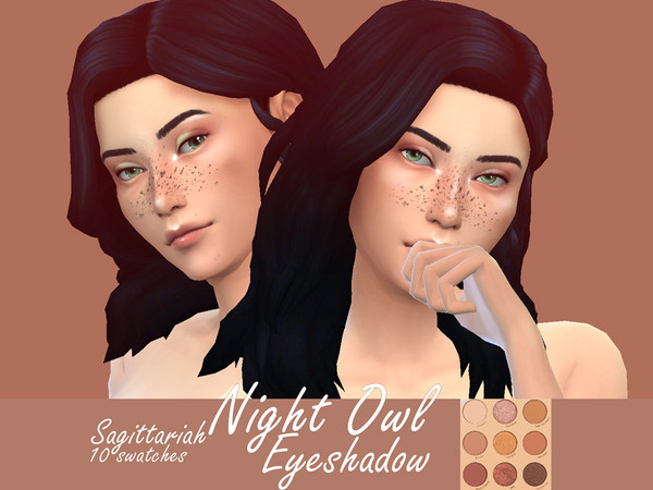 Sims 4 Night Owl Eyeshadow by Sagittariah at TSR