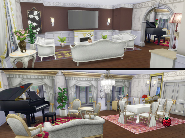 Sims 4 Celia classic house by melapples at TSR
