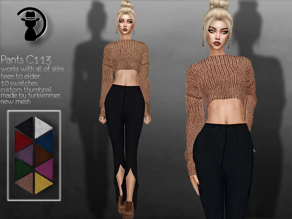 Sims 4 Pants C113 by turksimmer at TSR