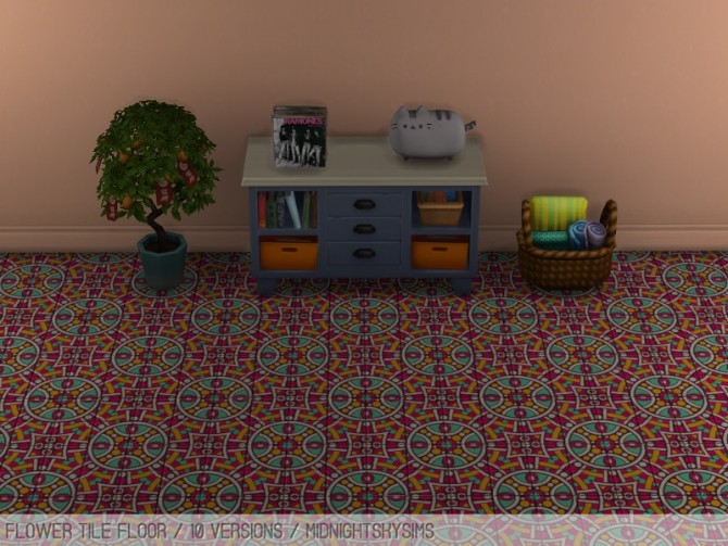 Sims 4 Flower floor at Midnightskysims