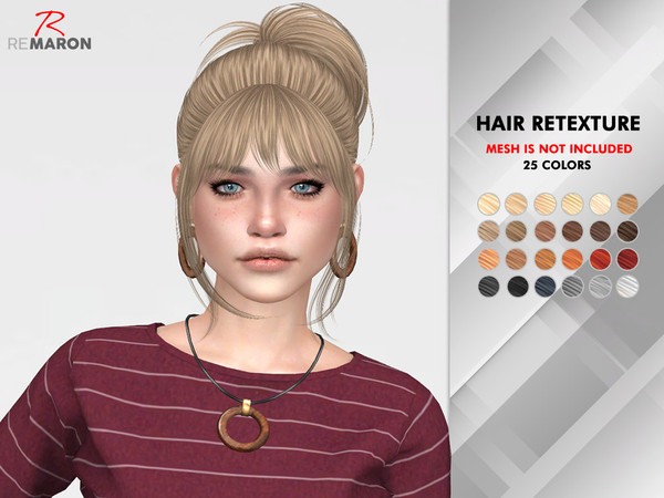 Sims 4 Radiance Hair Retexture by remaron at TSR