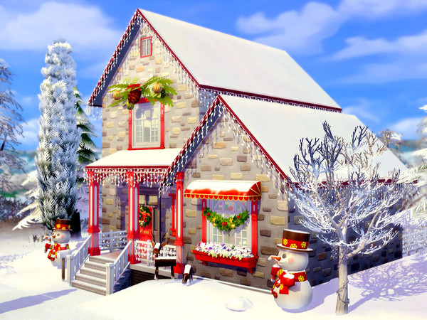 Sims 4 Christmas Cottage by sharon337 at TSR