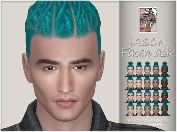 Sims 4 Jason facemask by BAkalia at TSR