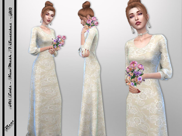 Sims 4 Wedding Dress Mix Set by pizazz at TSR