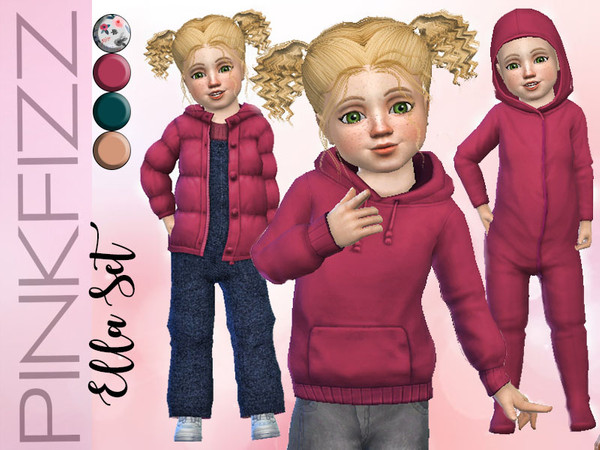 Sims 4 Ella Set by Pinkfizzzzz at TSR