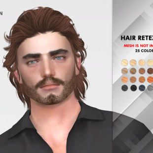 Hair 184f (newsea) At May Sims » Sims 4 Updates