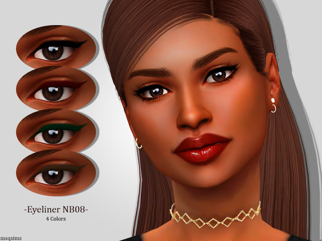 Sims 4 Eyeliner NB08 at MSQ Sims