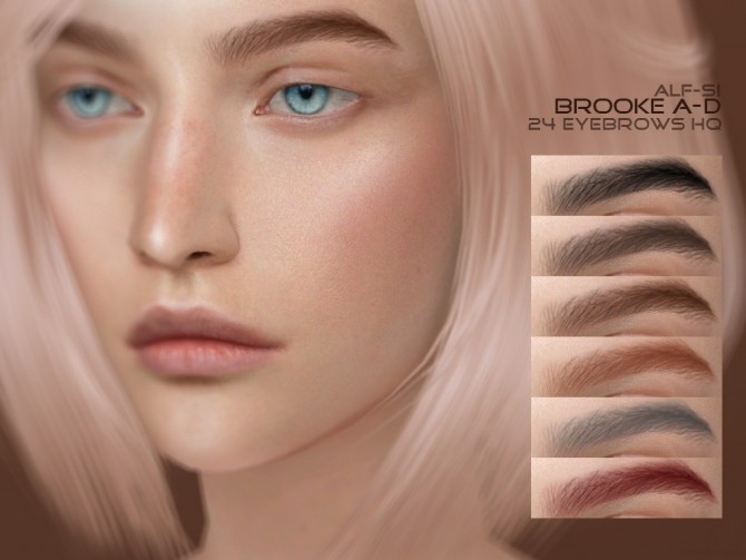 Sims 4 Eyebrows 31 A D Brooke HQ at Alf si
