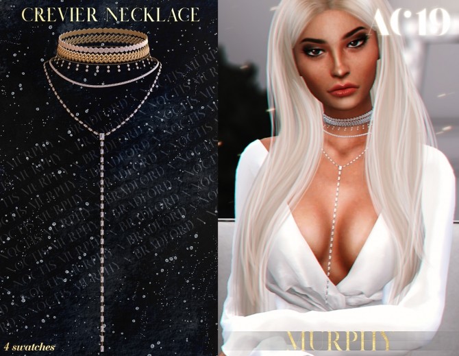 Sims 4 Crevier Necklace AC 2019   Day 15 by Silence Bradford at MURPHY