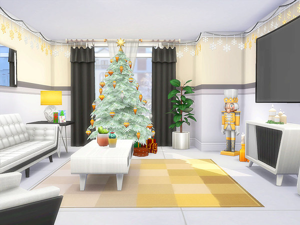 Sims 4 Modern Christmas home by sharon337 at TSR