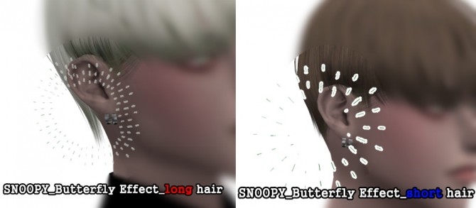 Sims 4 Butterfly Effect hair at SNOOPY