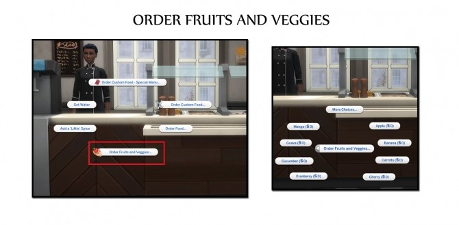 Sims 4 UNIVERSITY CAFETERIA CUSTOM FOOD ADDITIONS at Icemunmun