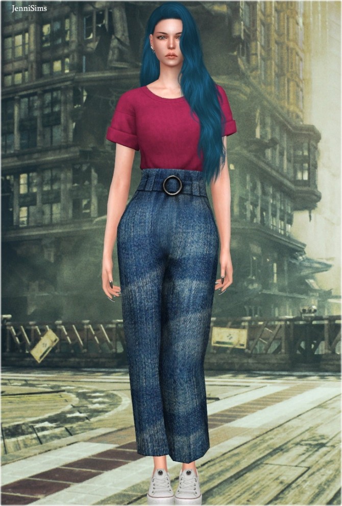 Sims 4 Outfit with trousers at Jenni Sims