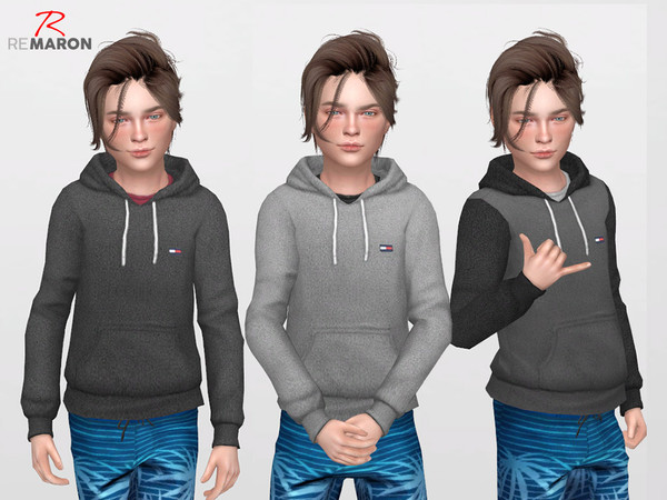 Sims 4 THs Hoodie for kids by remaron at TSR