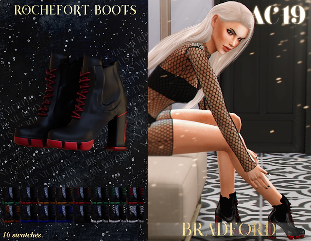 Sims 4 Rochefort Boots AC 2019   Day 18 by Silence Bradford at MURPHY