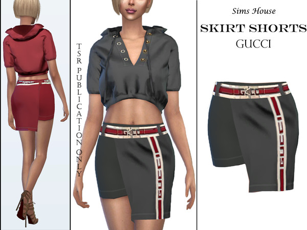 Sims 4 Skirt shorts by Sims House at TSR
