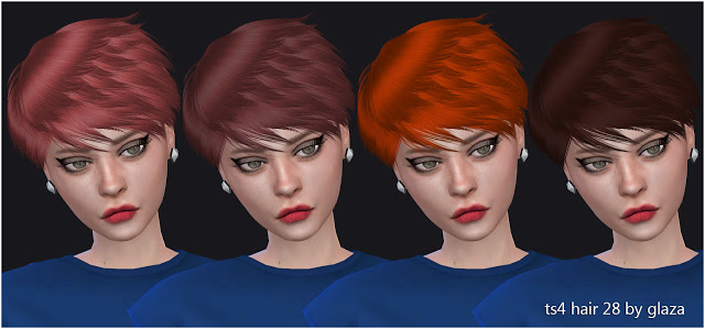 Sims 4 Hair 28 (P) at All by Glaza