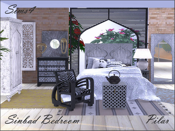 Sims 4 Sinbad Bedroom by Pilar at TSR