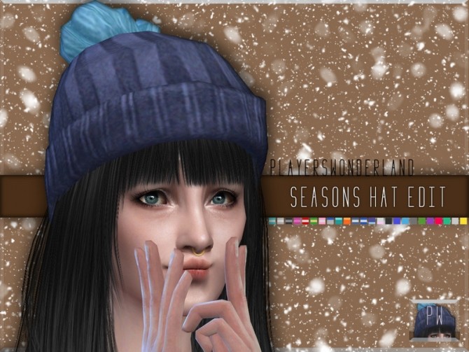 Sims 4 Seasons Hat Edited at PW’s Creations