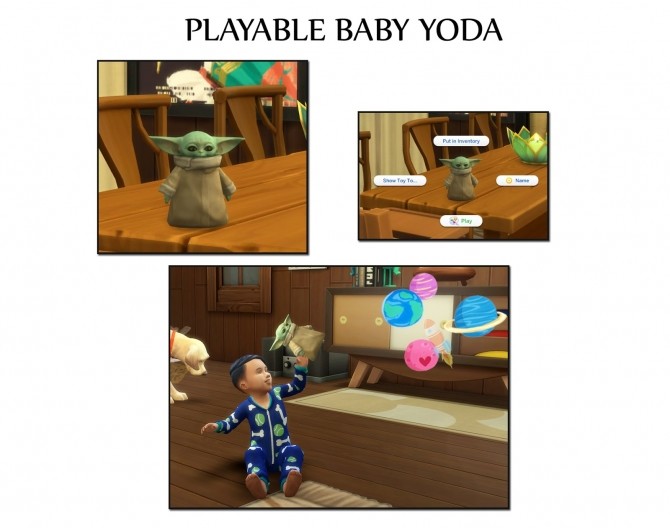 Sims 4 BABY YODA PLAYABLE TOY at Icemunmun
