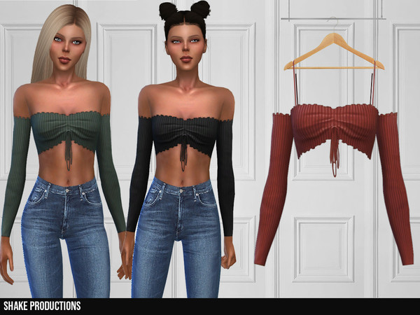 Sims 4 356 Top by ShakeProductions at TSR