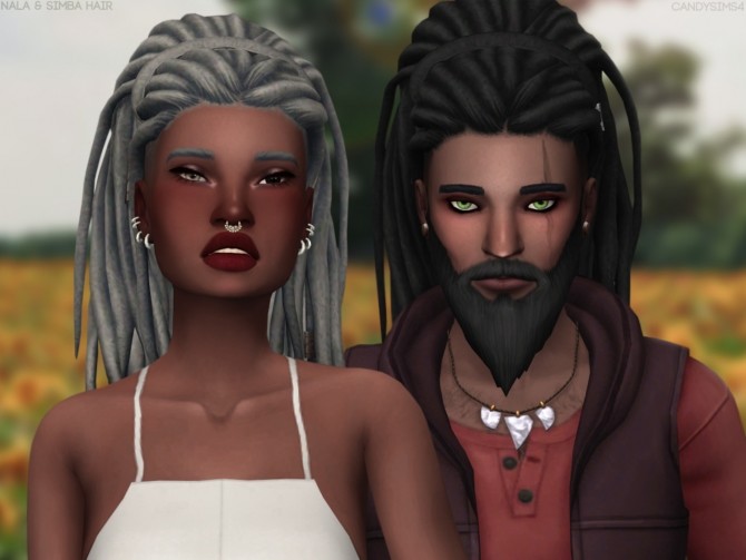 Sims 4 NALA & SIMBA HAIRS at Candy Sims 4