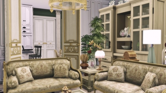 Sims 4 Rich Family Apartment at GravySims