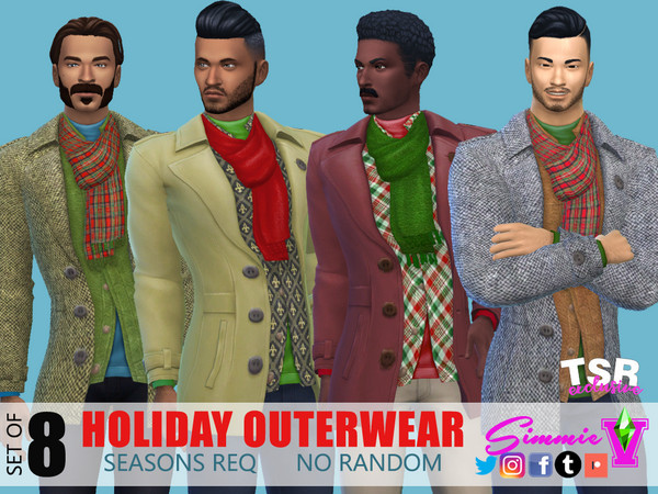 Sims 4 Holiday Outerwear by SimmieV at TSR