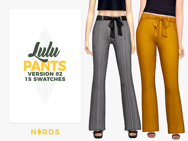 Sims 4 Lulu Pants V2 by Nords at TSR