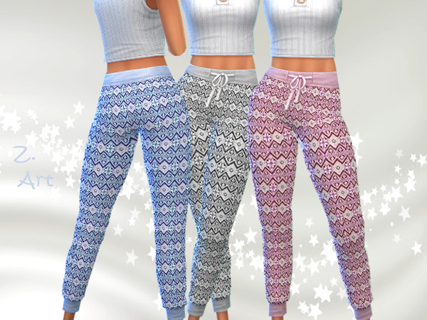 Sims 4 Winter CollectZ 20 cozy pants by Zuckerschnute20 at TSR