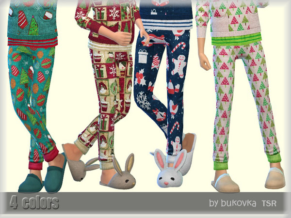 Sims 4 Christmas Pants by bukovka at TSR
