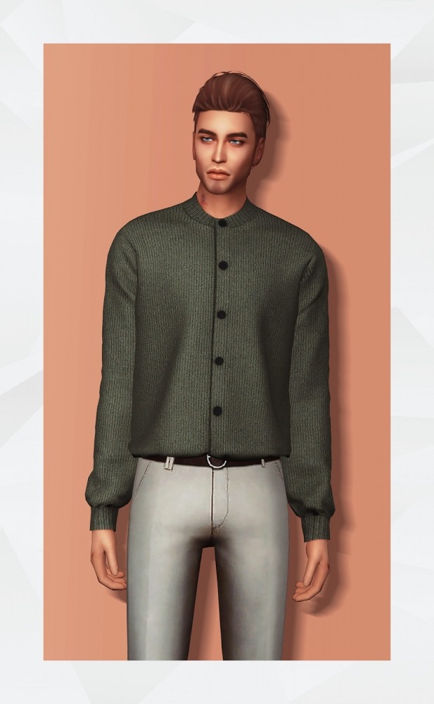 Sims 4 Tuck In Sweater · Henry Neck Cardigan at Gorilla