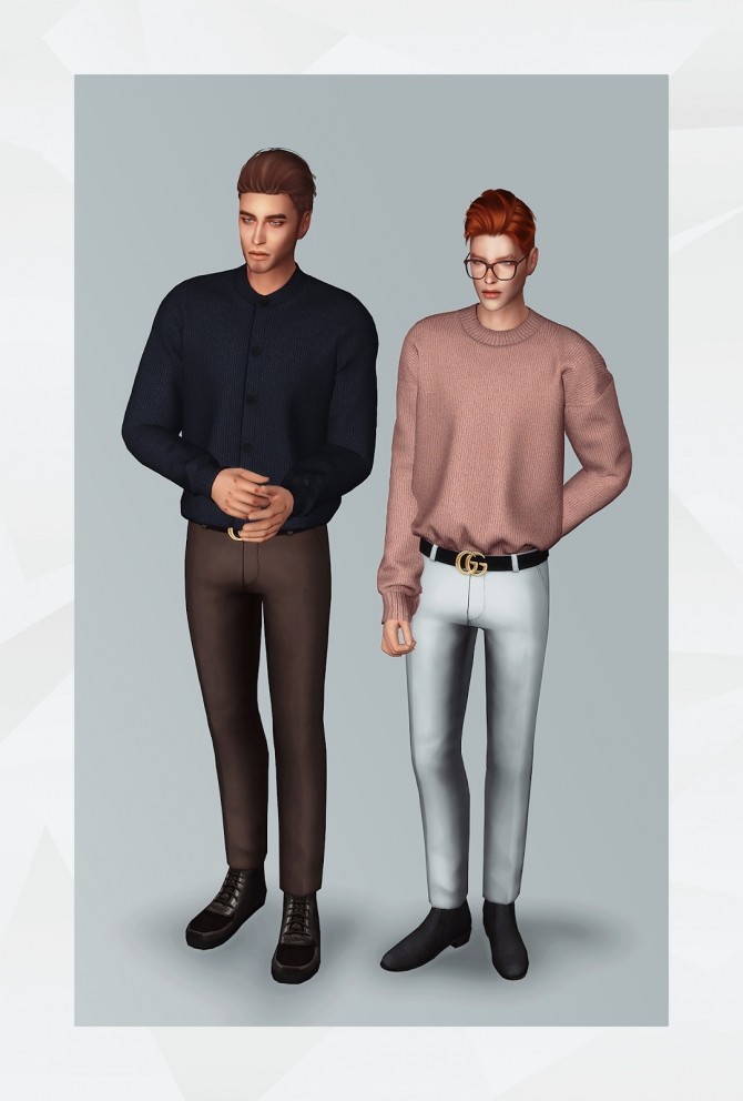 Sims 4 Tuck In Sweater · Henry Neck Cardigan at Gorilla