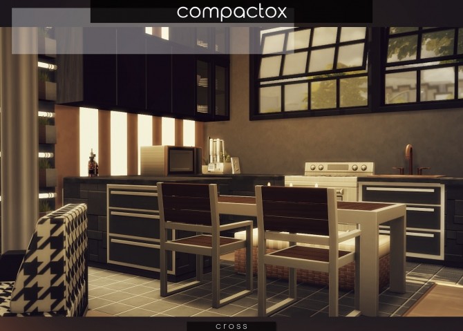Sims 4 Compactox house by Praline at Cross Design