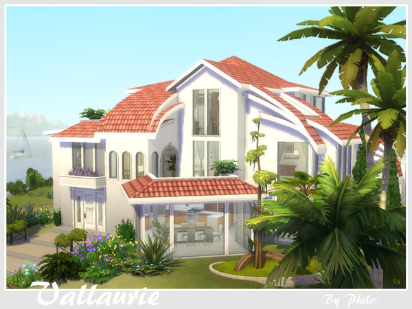 Sims 4 Vallaurie villa by philo at TSR
