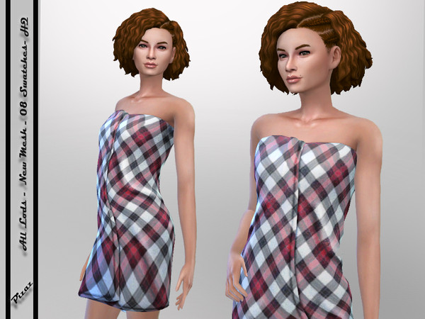 Sims 4 Plaid Towel Collection by pizazz at TSR