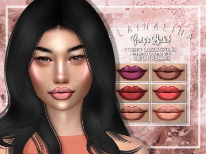 Sims 4 Georgia Lipstick at AlainaLina