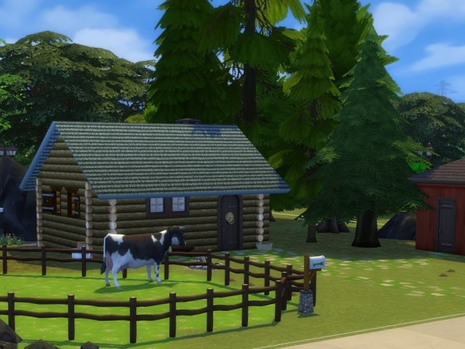 Sims 4 Furuly small log cabin at KyriaT’s Sims 4 World