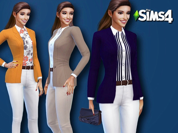 Sims 4 Classy Cathy outfit by ZitaRossouw at TSR