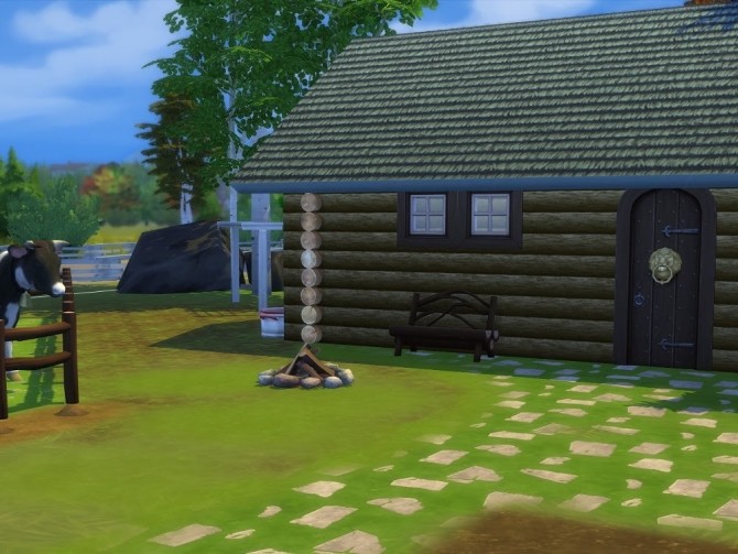 Sims 4 Furuly small log cabin at KyriaT’s Sims 4 World