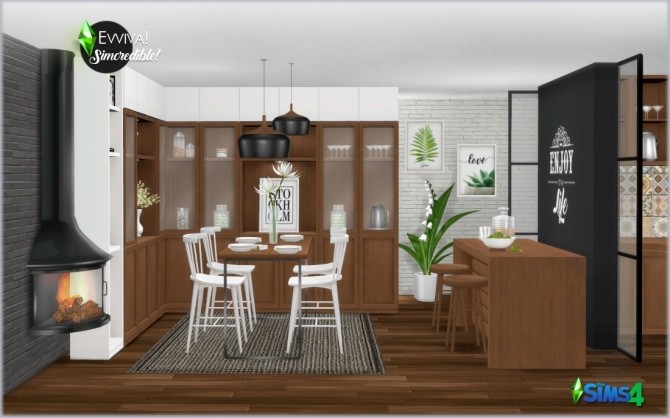 Sims 4 EVVIVA kitchen (P) at SIMcredible! Designs 4