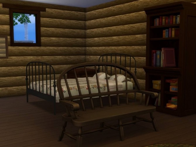 Sims 4 Furuly small log cabin at KyriaT’s Sims 4 World