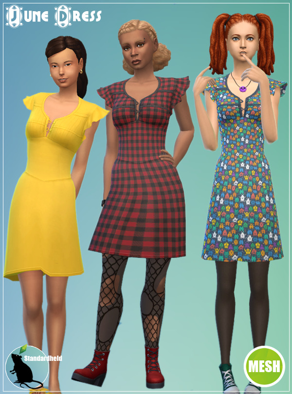 Sims 4 June Dress Recolor at Standardheld