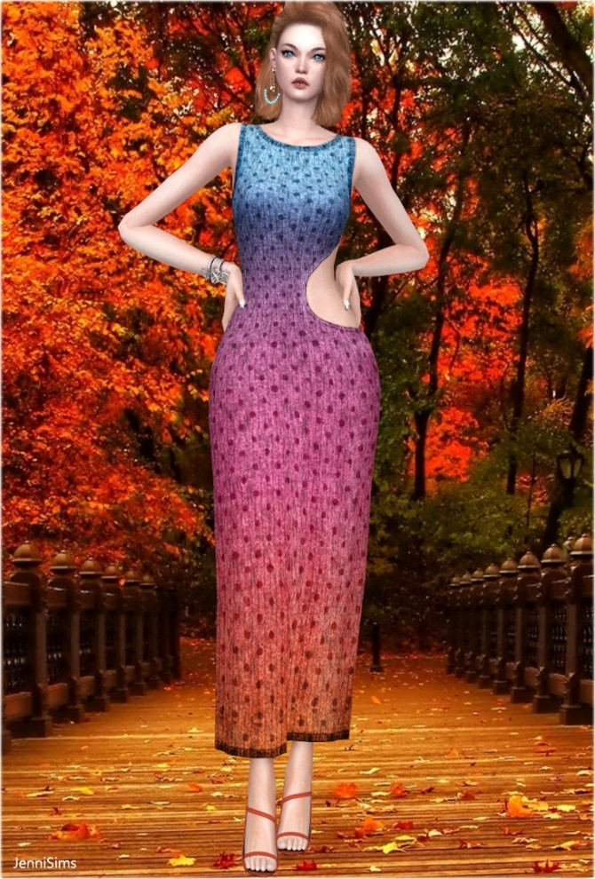Sims 4 Boho Dress at Jenni Sims