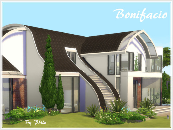 Sims 4 Bonifacio villa by philo at TSR