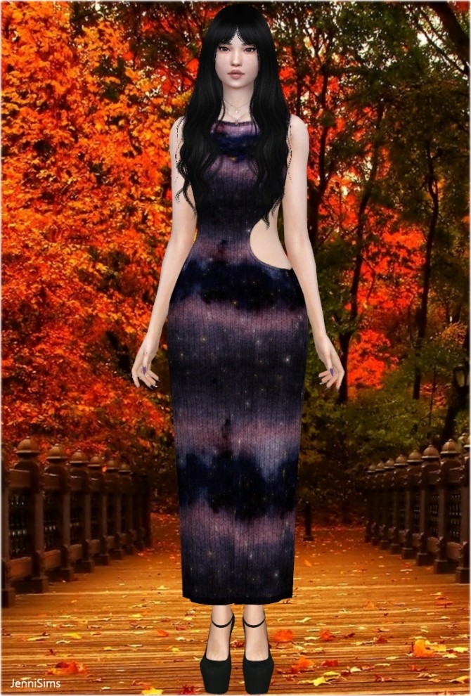 Sims 4 Boho Dress at Jenni Sims